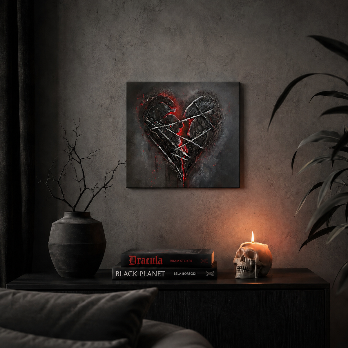CORVinctum: Gothic Art | Handgemaltes Acrylbild auf Leinwand