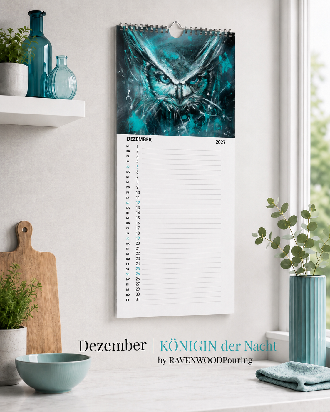 KÜCHENKalender 2027: SMARAGDWelten