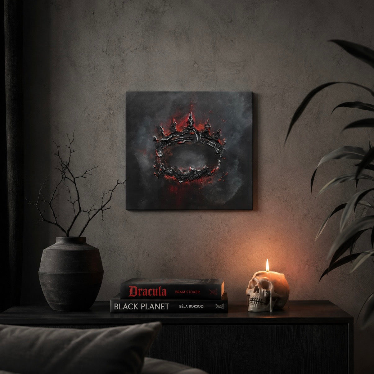 NOXCrown: Gothic Art | Handgemaltes Acrylbild auf Leinwand