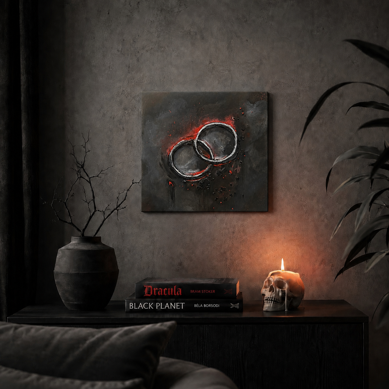 NEXUSVotum: Gothic Art | Handgemaltes Acrylbild auf Leinwand
