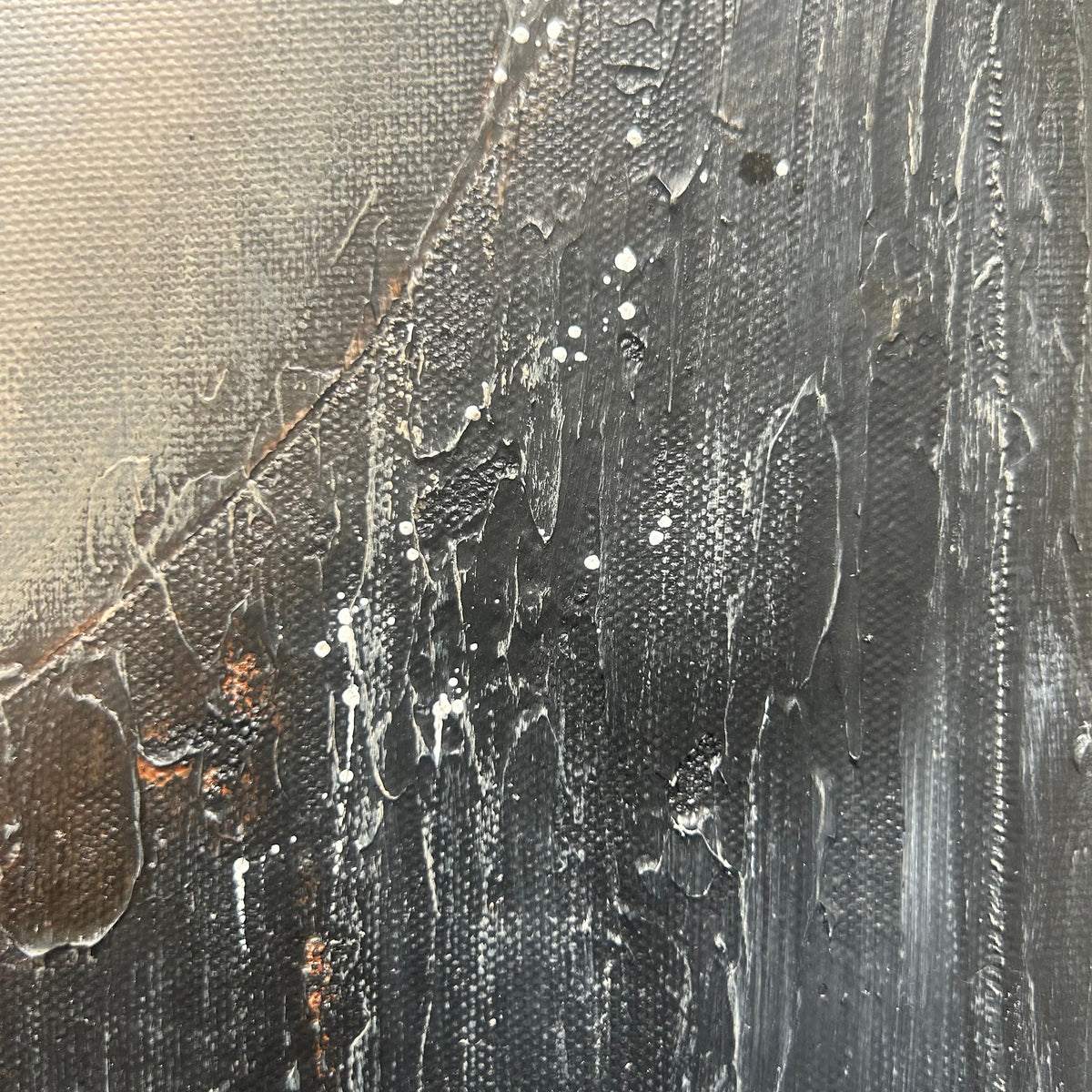 NEBELFreund | Original Acrylbild mit Fledermaus auf Leinwand