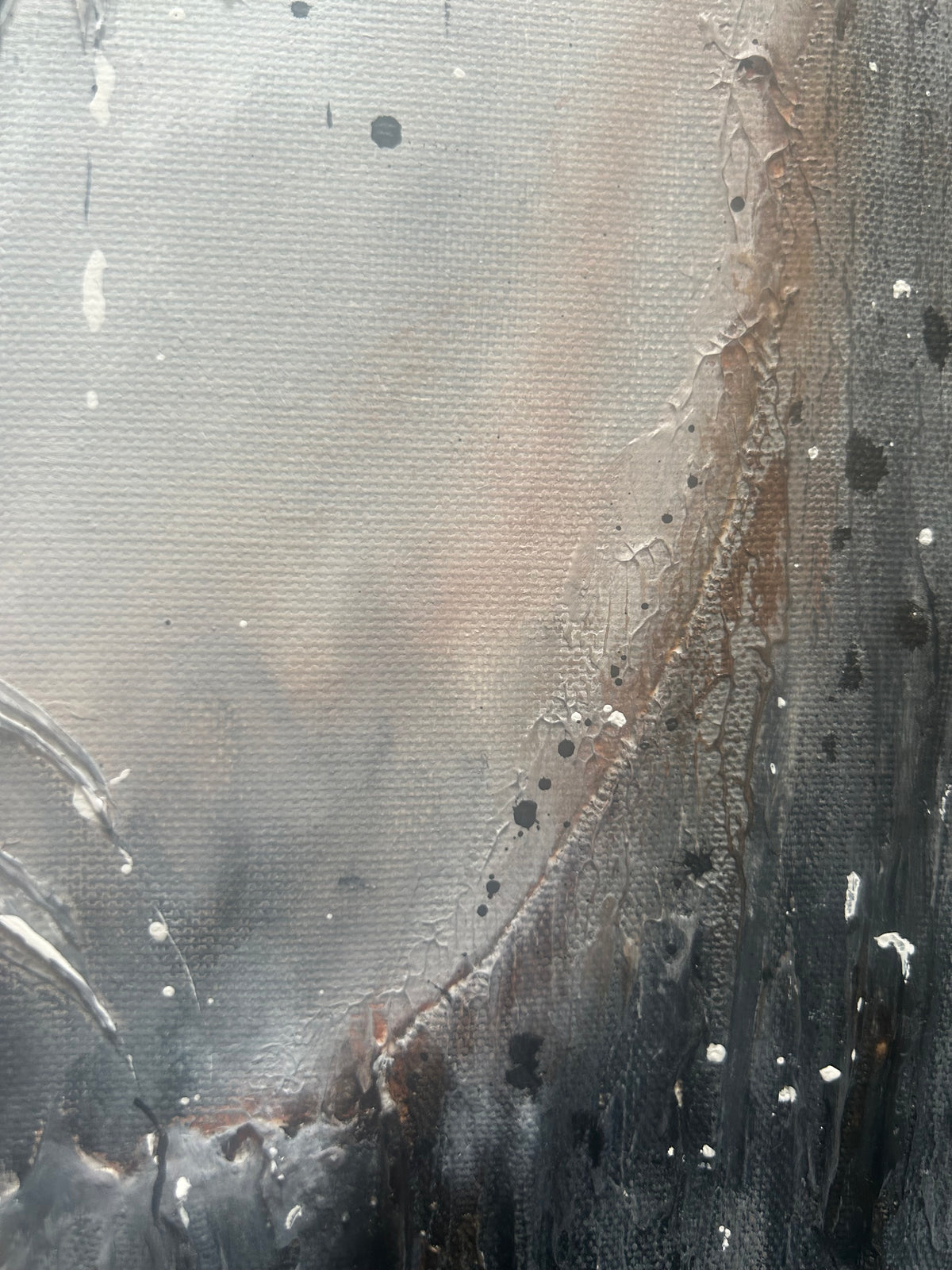 ASCHEFlug | Original Acrylbild mit Phönix auf Leinwand gespachtelt