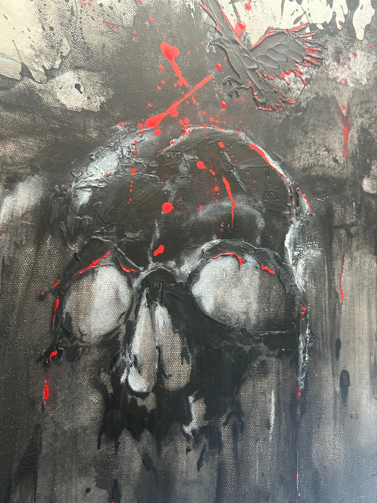 CORVExodus: Dark Art | Handgemaltes Acrylbild auf Leinwand